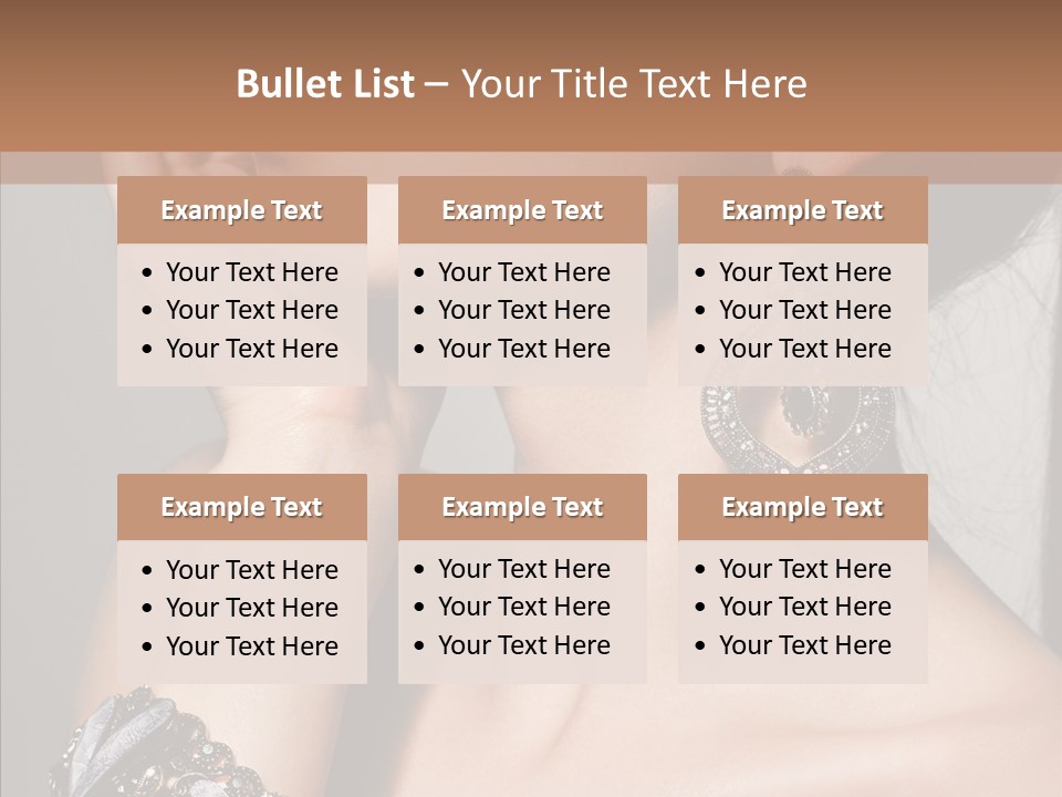 Jewelry Elegance Human PowerPoint Template