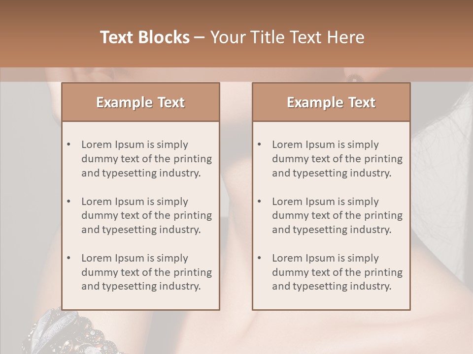 Jewelry Elegance Human PowerPoint Template