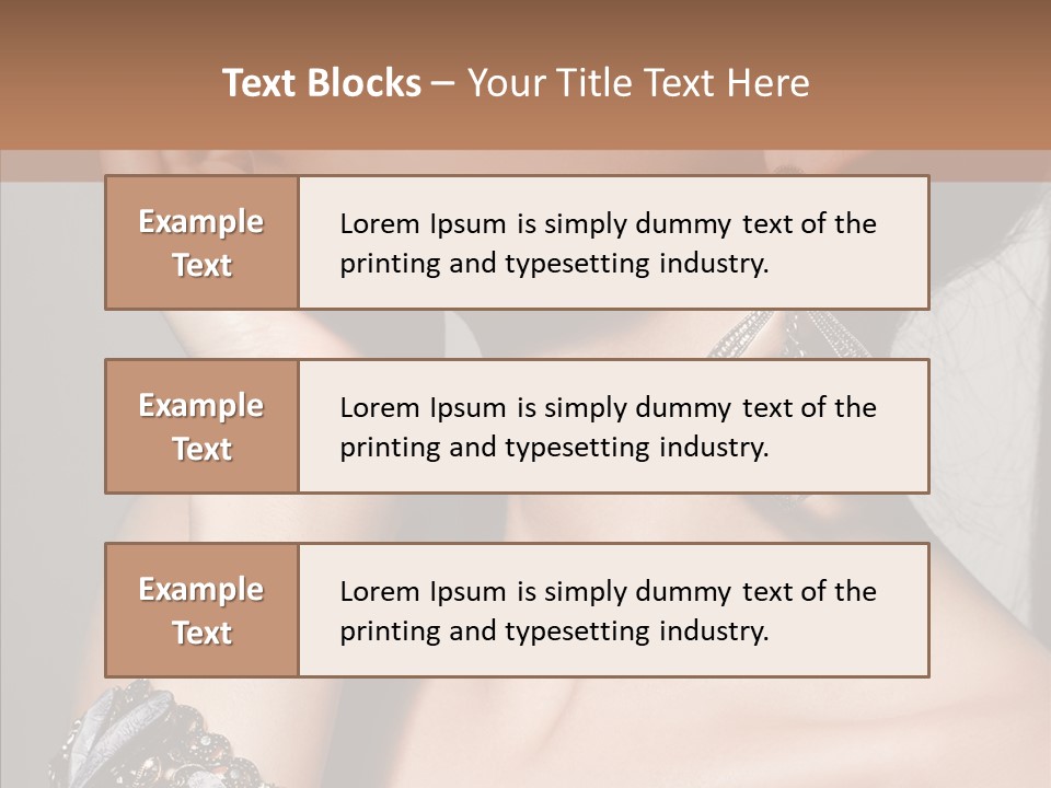 Jewelry Elegance Human PowerPoint Template