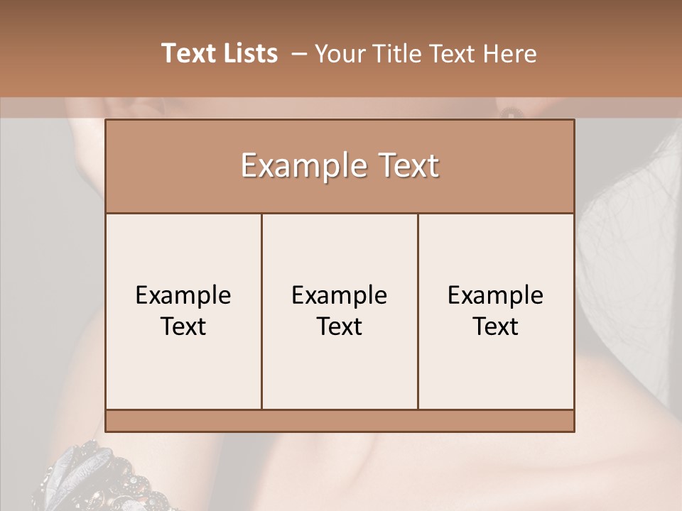 Jewelry Elegance Human PowerPoint Template