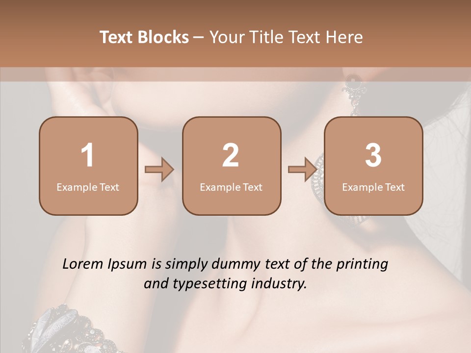 Jewelry Elegance Human PowerPoint Template