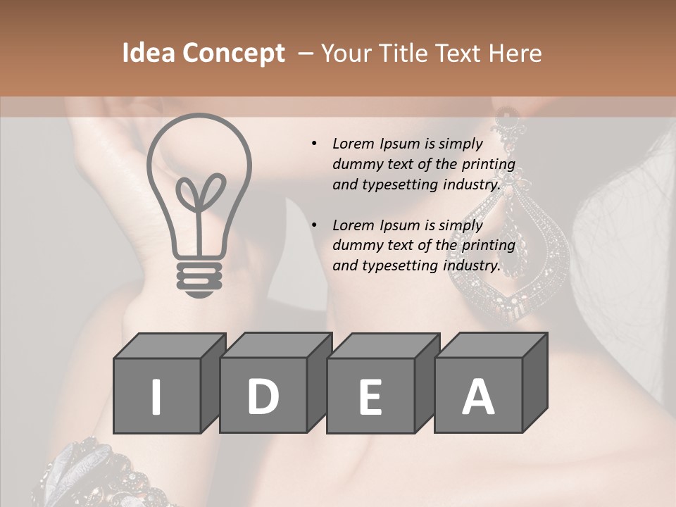 Jewelry Elegance Human PowerPoint Template