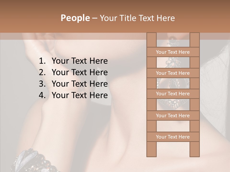 Jewelry Elegance Human PowerPoint Template
