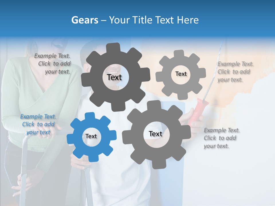 Cheerful Love Moving PowerPoint Template