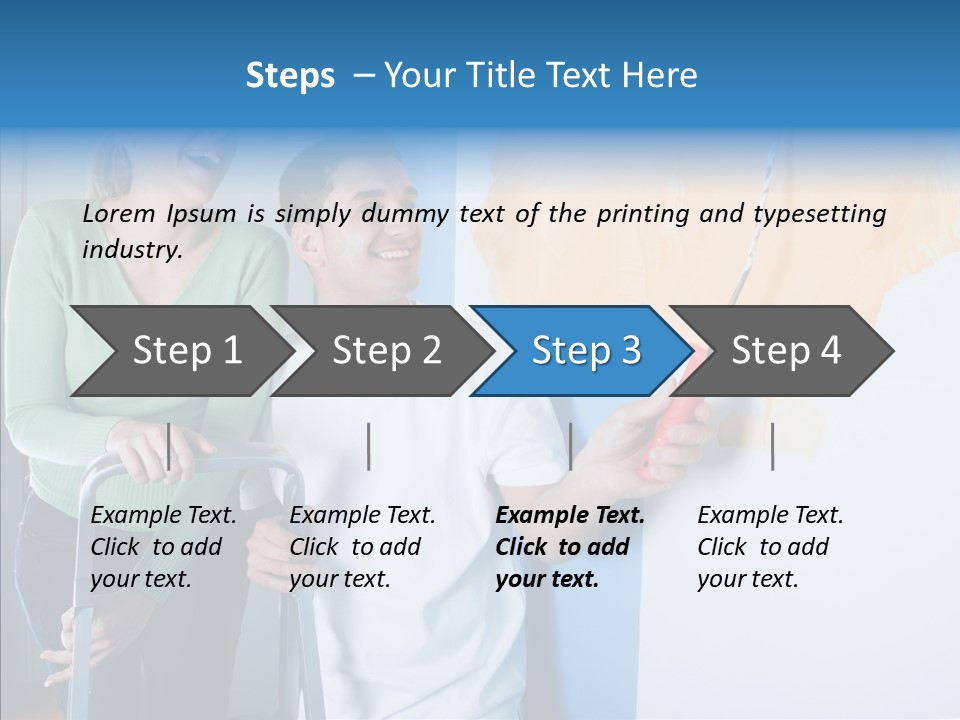 Cheerful Love Moving PowerPoint Template