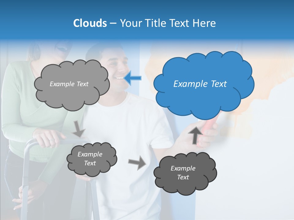 Cheerful Love Moving PowerPoint Template