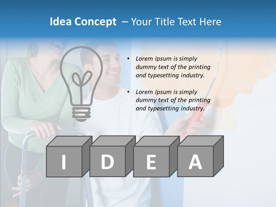 Cheerful Love Moving PowerPoint Template