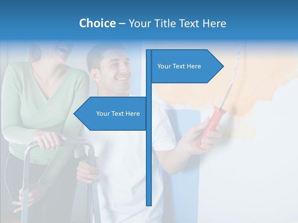 Cheerful Love Moving PowerPoint Template