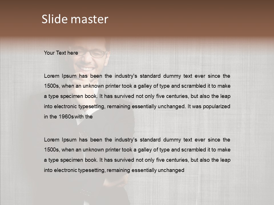 Gray Happy Young PowerPoint Template