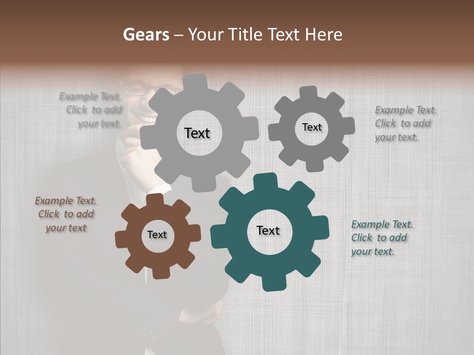 Gray Happy Young PowerPoint Template