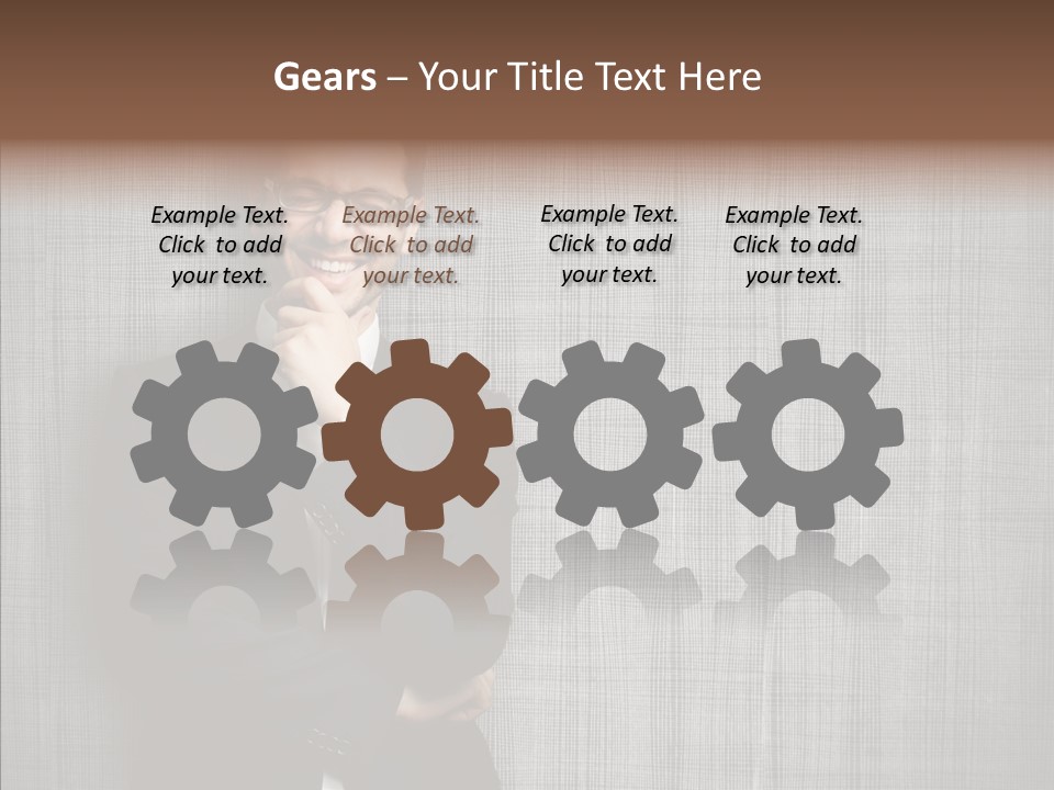 Gray Happy Young PowerPoint Template