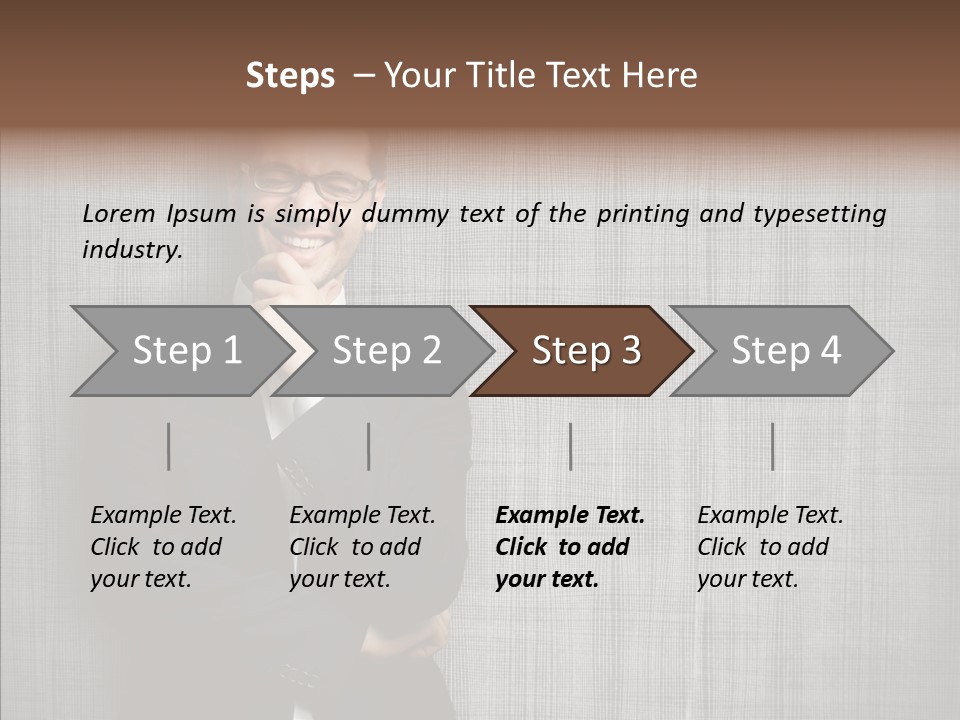 Gray Happy Young PowerPoint Template