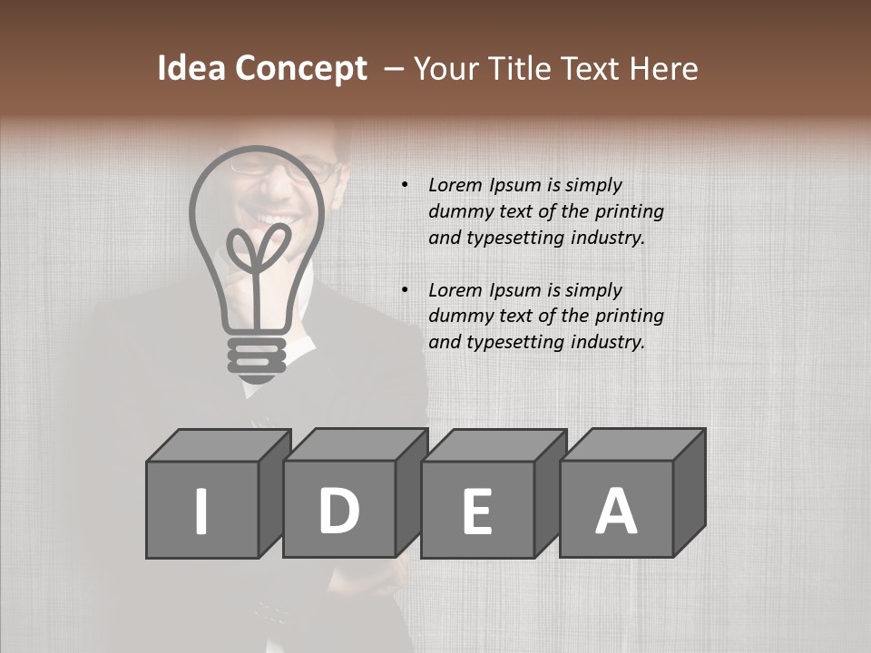 Gray Happy Young PowerPoint Template