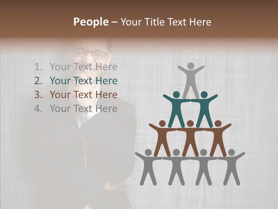 Gray Happy Young PowerPoint Template