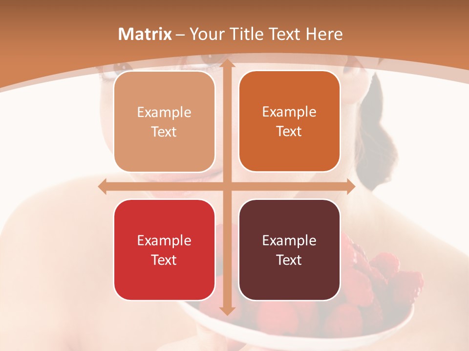 Young Home On White PowerPoint Template