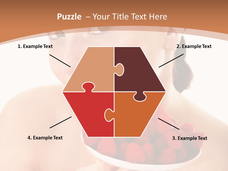 Young Home On White PowerPoint Template