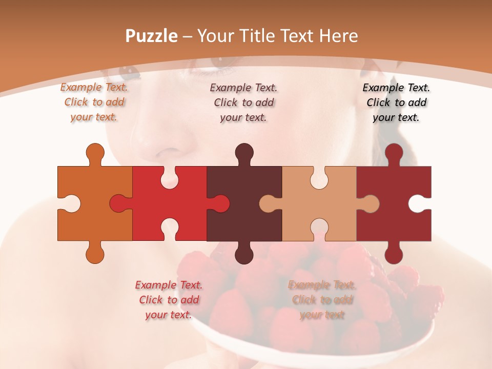 Young Home On White PowerPoint Template