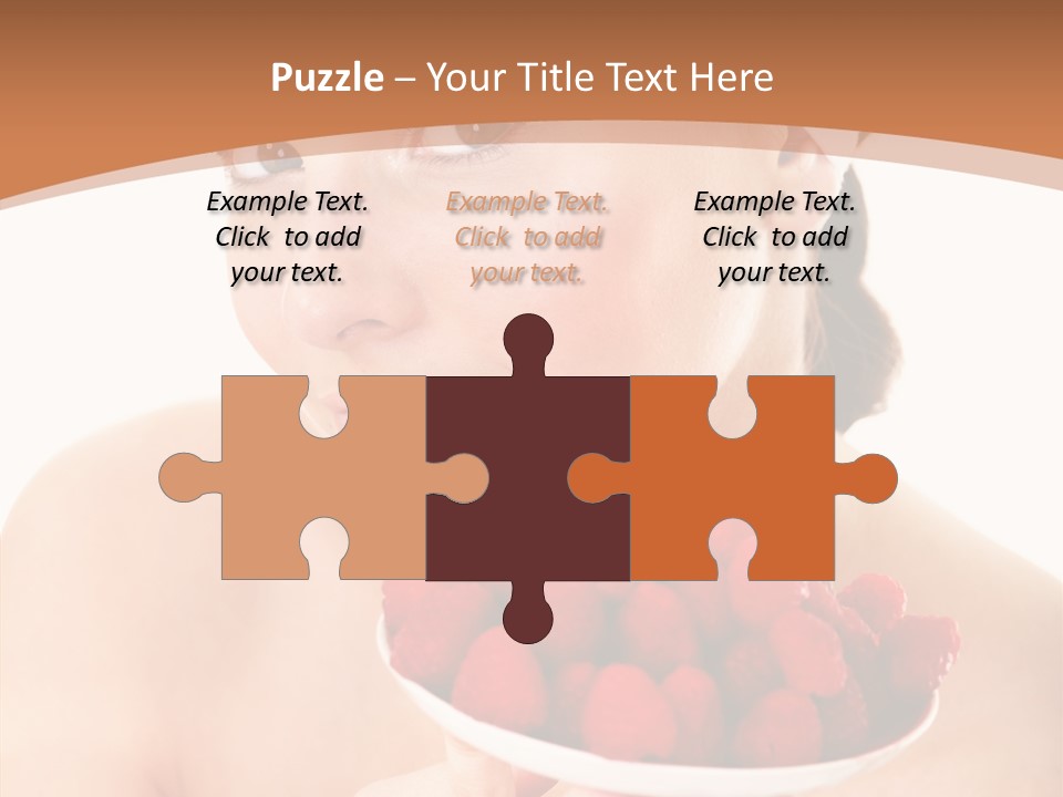 Young Home On White PowerPoint Template