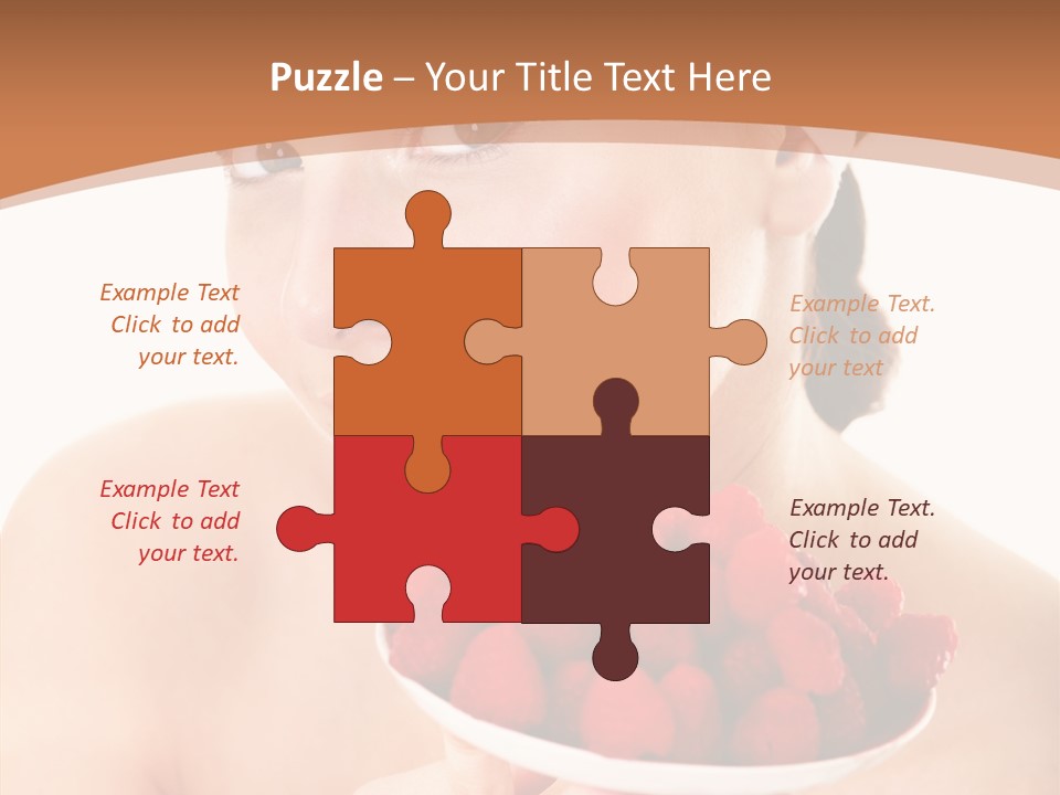 Young Home On White PowerPoint Template