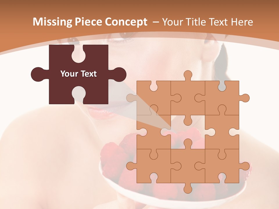 Young Home On White PowerPoint Template