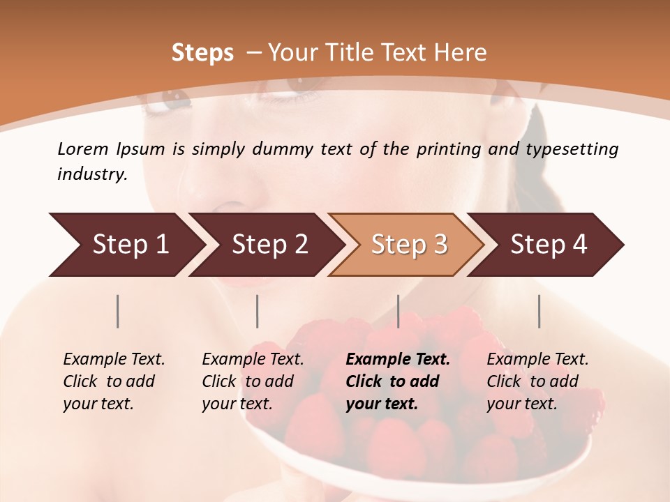 Young Home On White PowerPoint Template