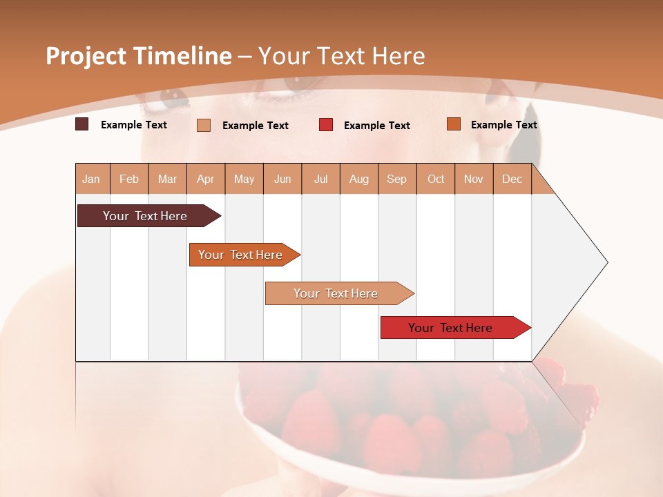 Young Home On White PowerPoint Template