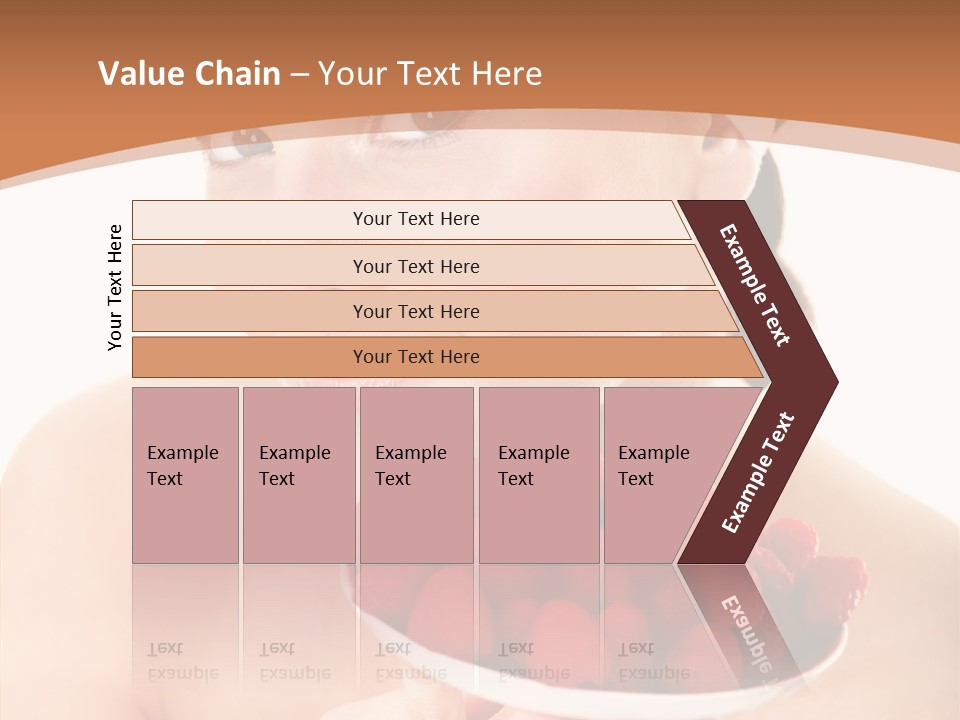 Young Home On White PowerPoint Template