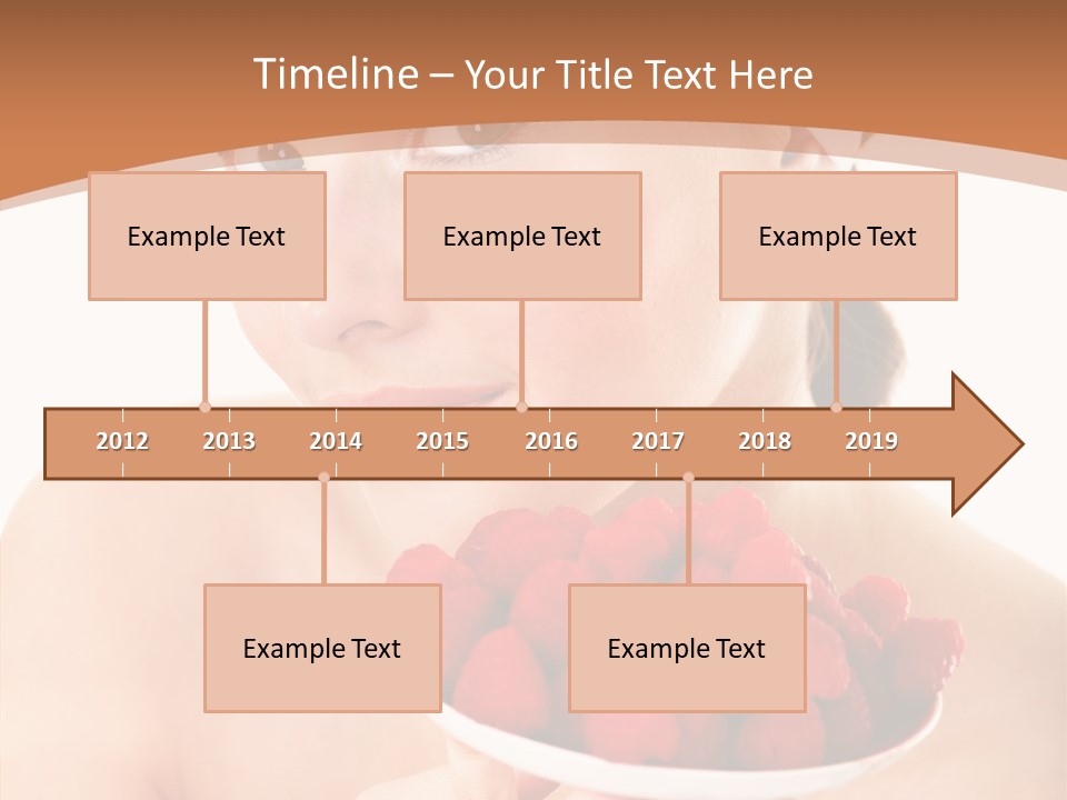 Young Home On White PowerPoint Template
