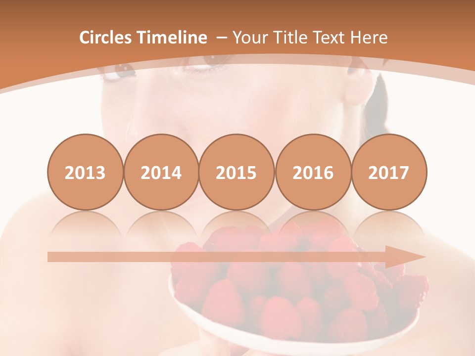 Young Home On White PowerPoint Template