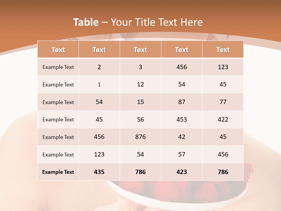 Young Home On White PowerPoint Template