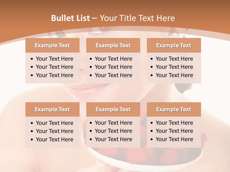 Young Home On White PowerPoint Template