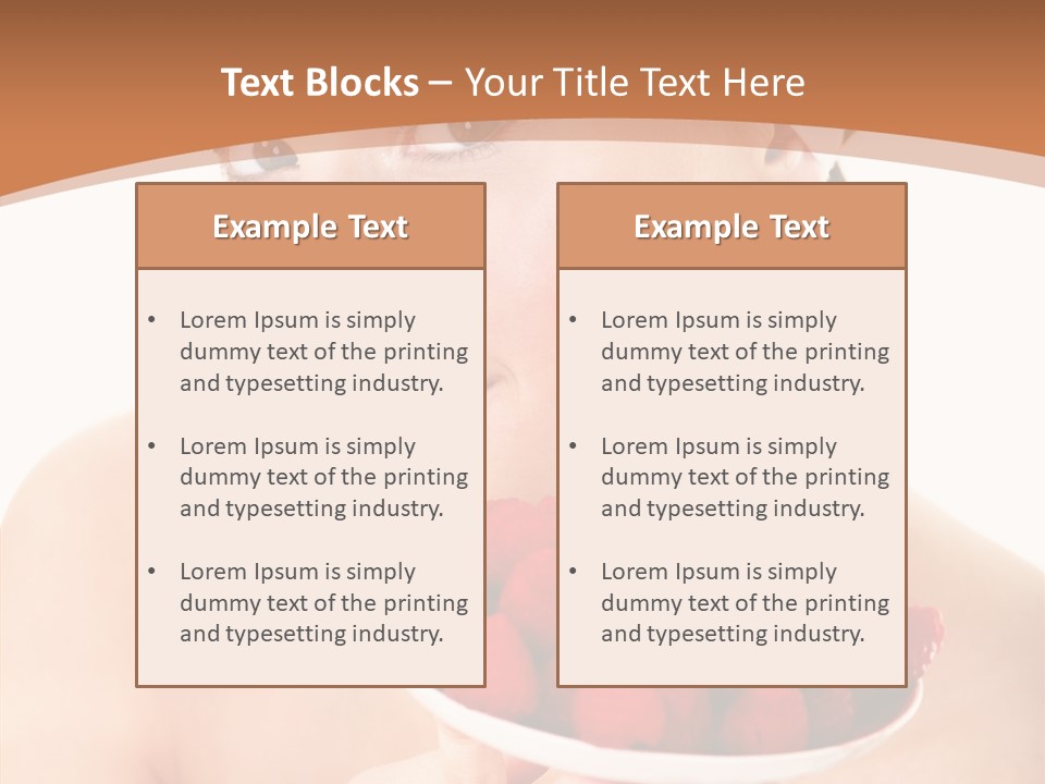 Young Home On White PowerPoint Template