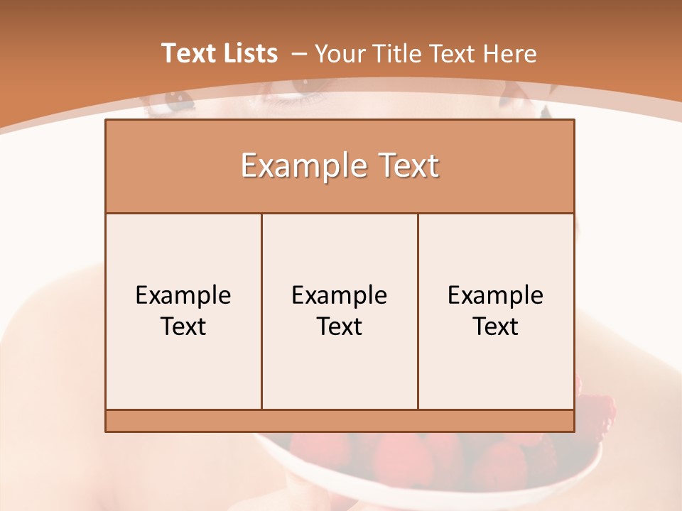 Young Home On White PowerPoint Template