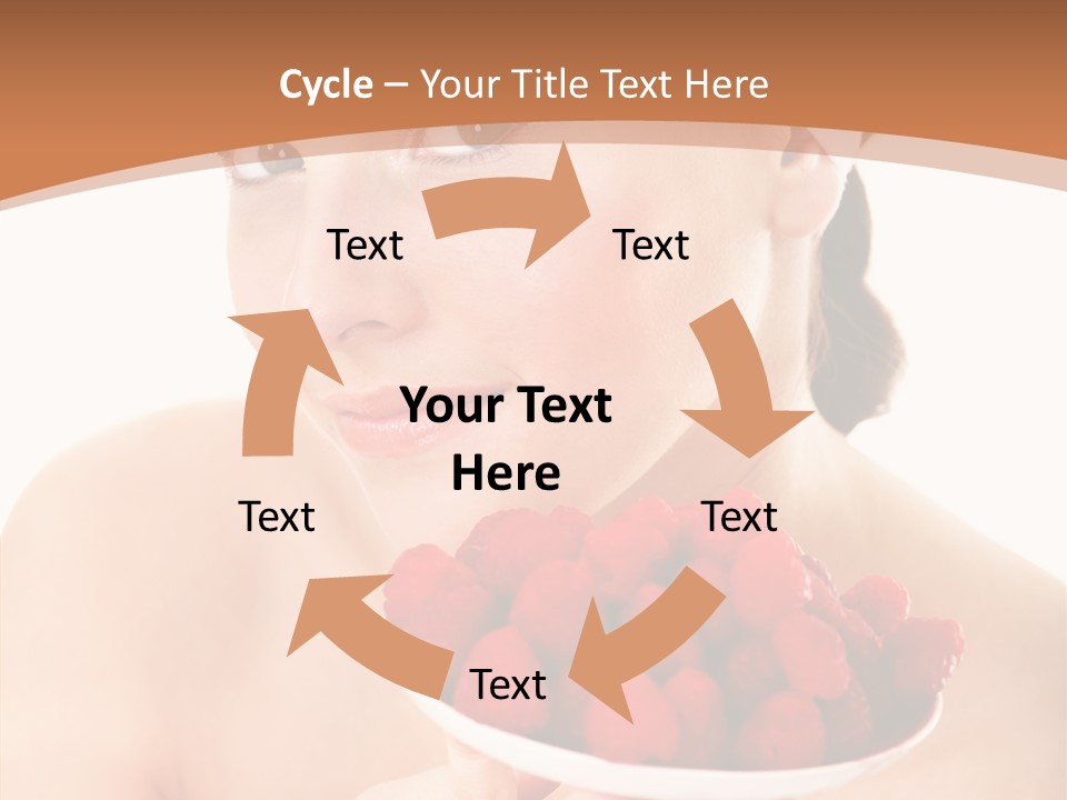 Young Home On White PowerPoint Template