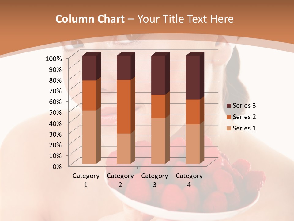 Young Home On White PowerPoint Template