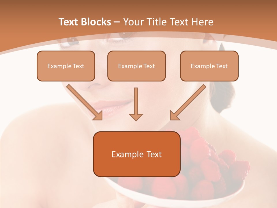 Young Home On White PowerPoint Template