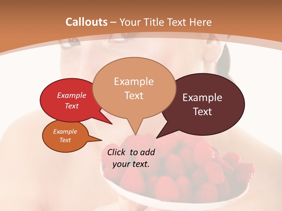 Young Home On White PowerPoint Template