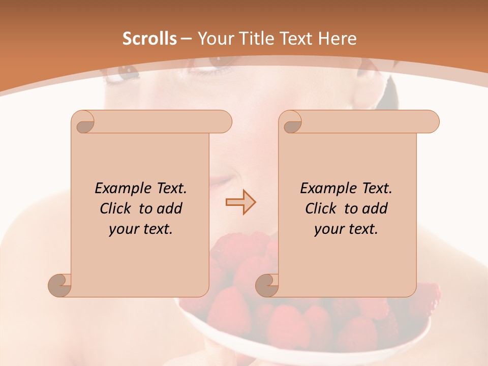 Young Home On White PowerPoint Template