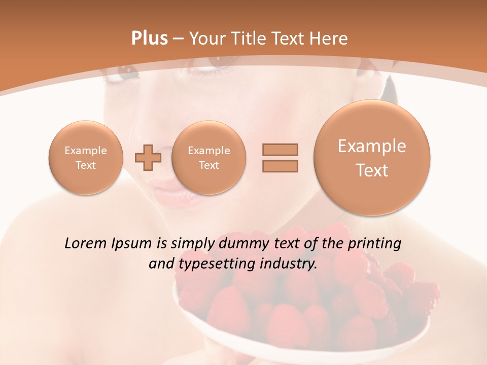 Young Home On White PowerPoint Template