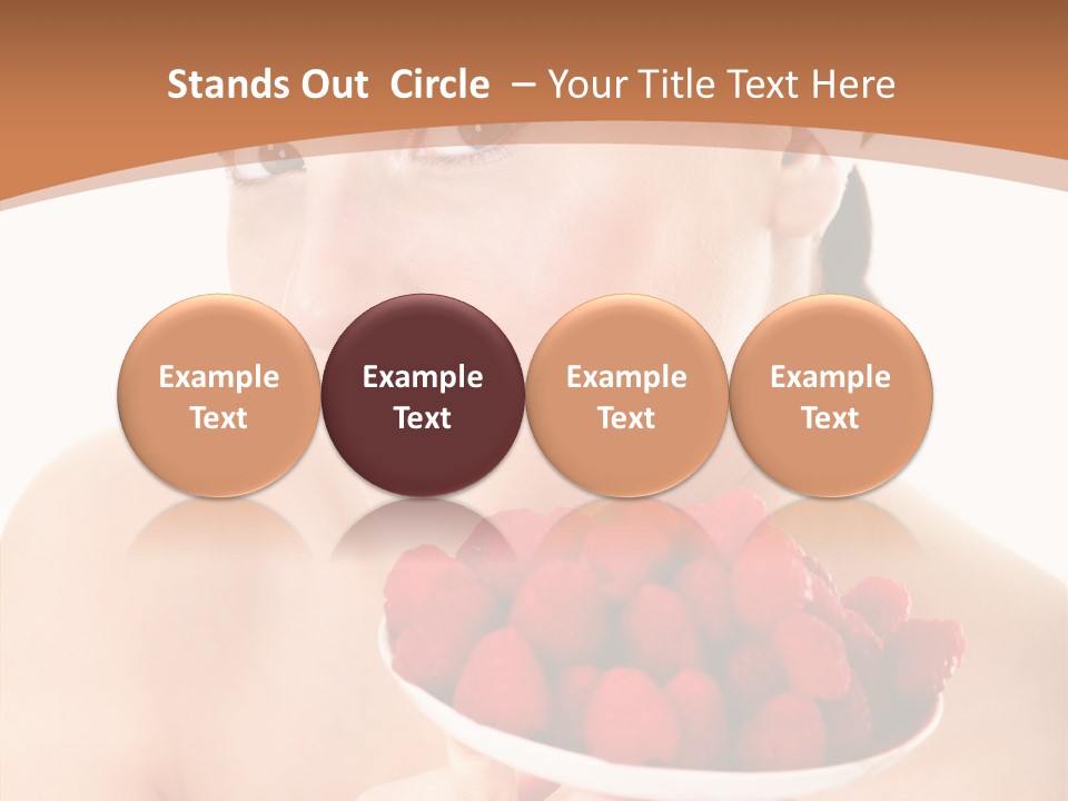 Young Home On White PowerPoint Template