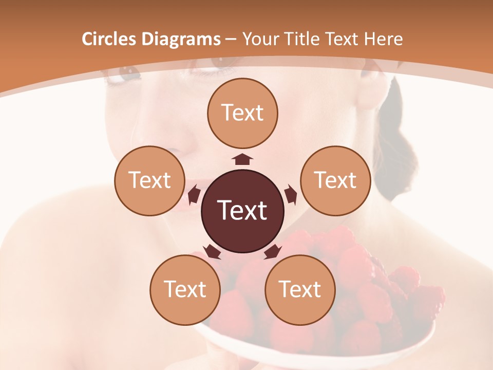 Young Home On White PowerPoint Template