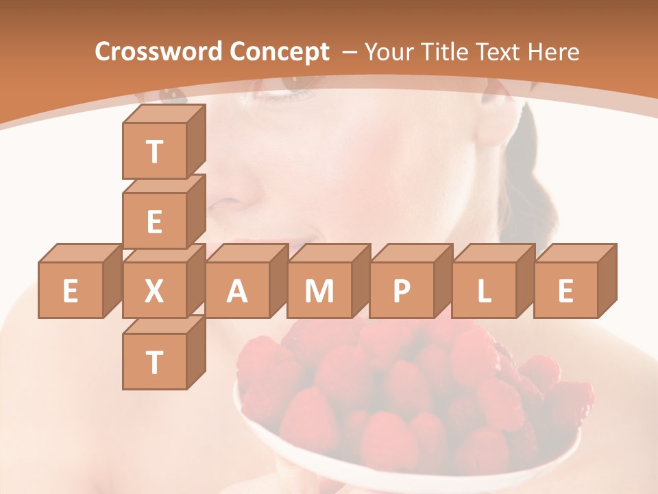 Young Home On White PowerPoint Template