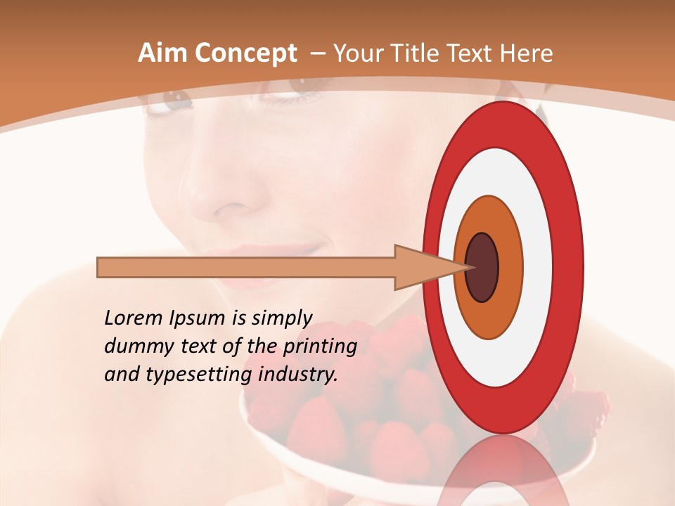 Young Home On White PowerPoint Template