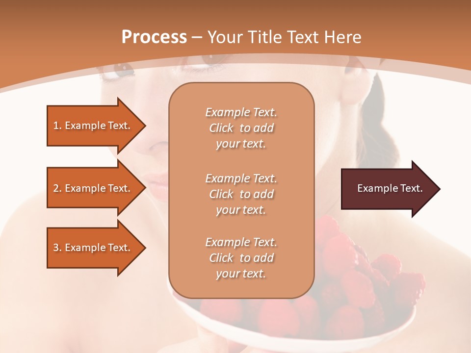 Young Home On White PowerPoint Template