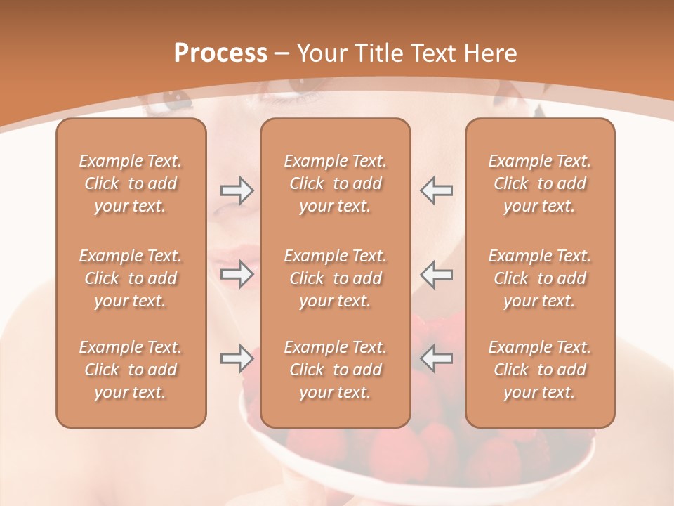 Young Home On White PowerPoint Template