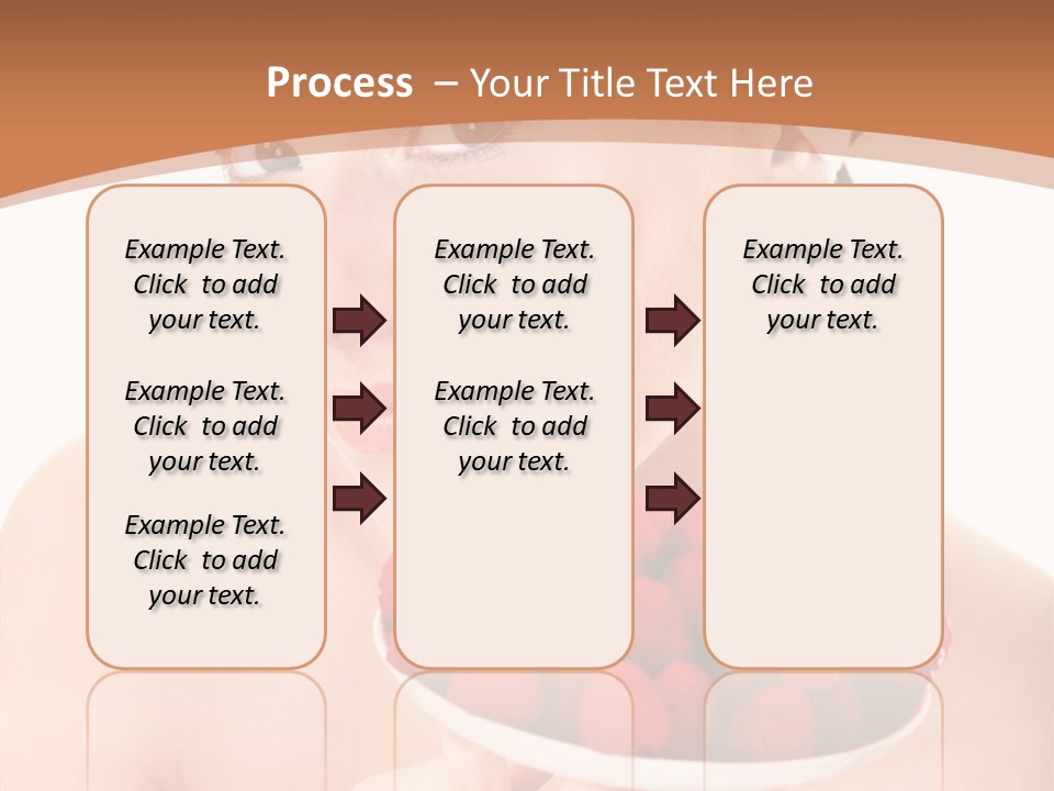 Young Home On White PowerPoint Template