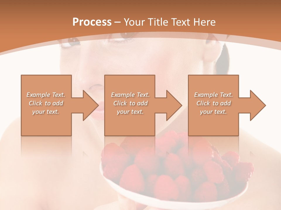 Young Home On White PowerPoint Template