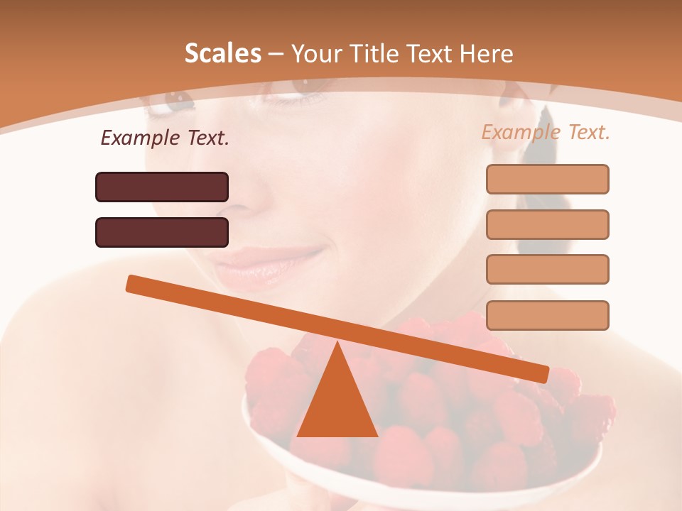 Young Home On White PowerPoint Template