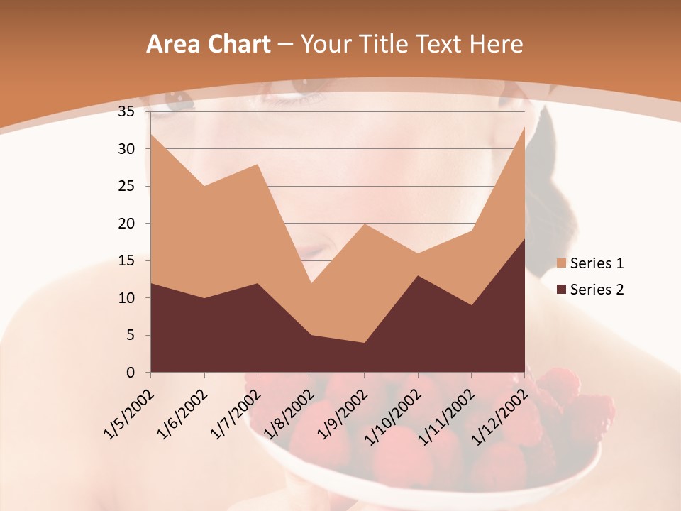 Young Home On White PowerPoint Template