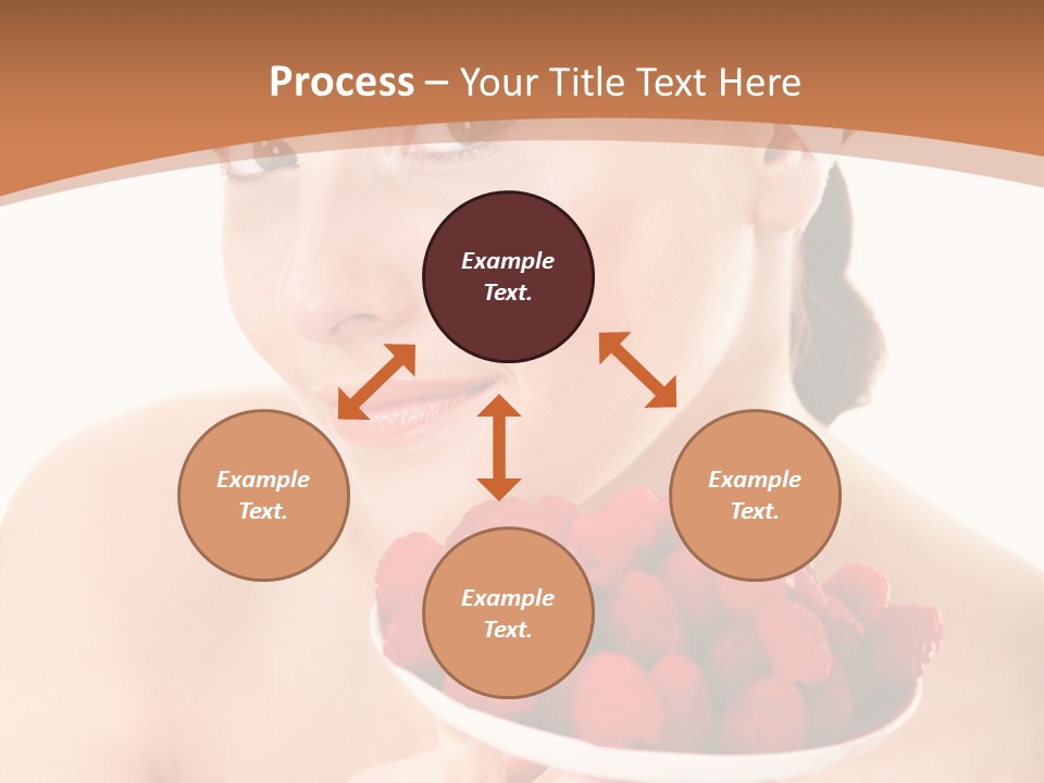 Young Home On White PowerPoint Template